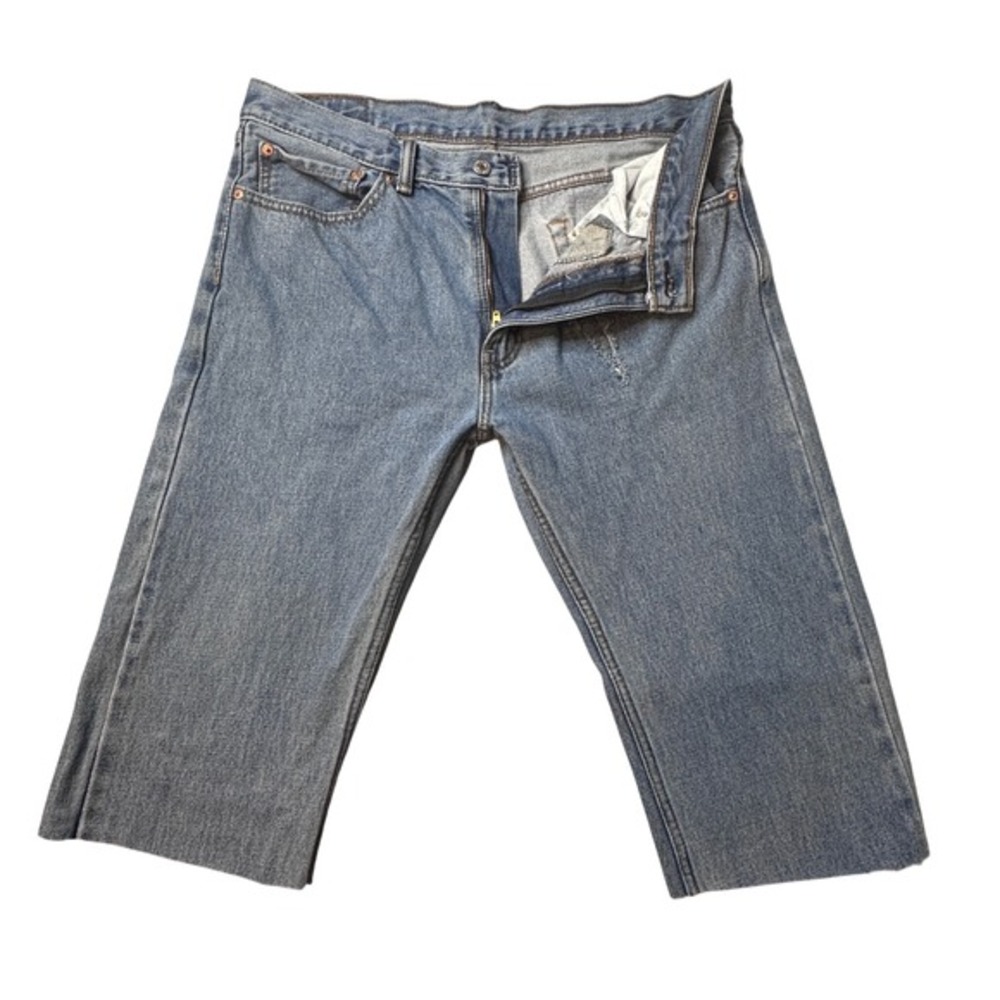 Vintage‎ Levi's 505 Jorts Mens 34 Jeans Shorts Blue Denim Cut Off Skater Y2K